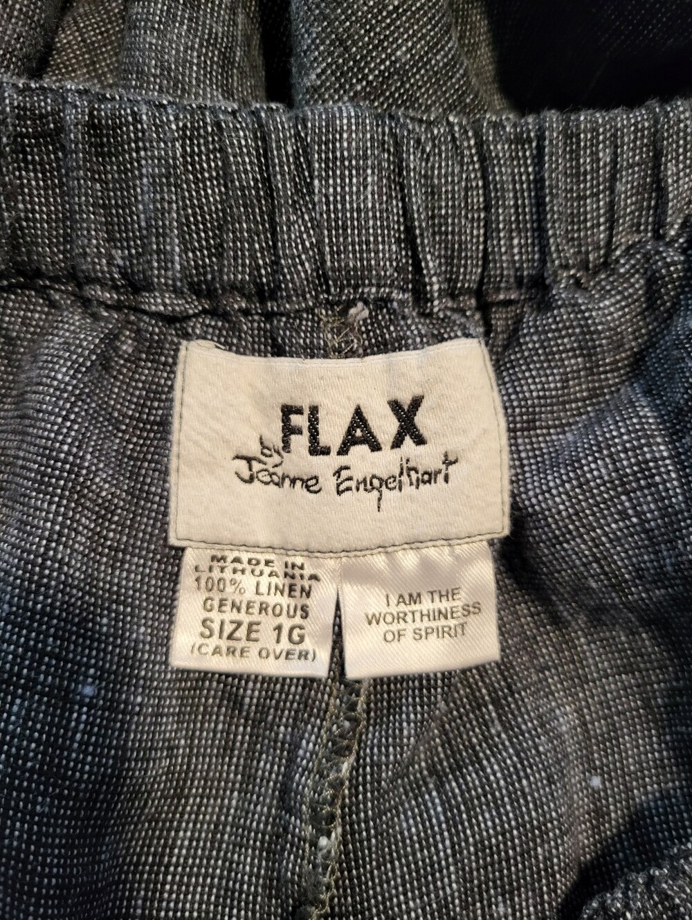 Flax By Jeanne Engelhart Linen Pants, Size 1G, XL - Picture 3 of 4